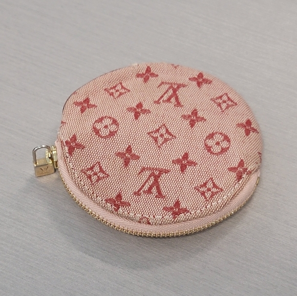 LV Mini Lin Cherry Monogram Coin Purse - Picture 2 of 7